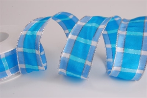 Band 25m/ 40mm, Karo, türkis Band 25m/ 40mm, Karo, türkis