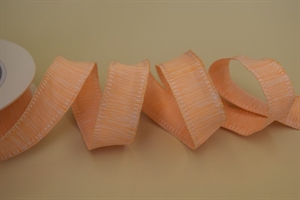 Band 20m/ 25mm, Uni gewoben 2-farbig, orange Band 20m/ 25mm, Uni gewoben 2-farbig, orange