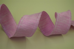 Band 20m/ 40mm, Uni gewoben 2-farbig, pink Band 20m/ 40mm, Uni gewoben 2-farbig, pink