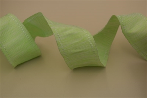 Band 20m/ 40mm, Uni gewoben 2-farbig, grün Band 20m/ 40mm, Uni gewoben 2-farbig, grün