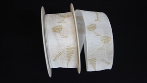 Band 20m/ 40mm, Prosit, gold Band 20m/ 40mm, Prosit, gold