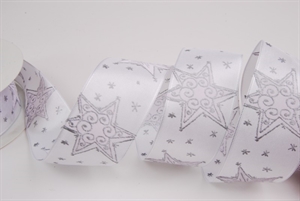 Band 20m/ 40mm, Stern, weiss Band 20m/ 40mm, Stern, weiss