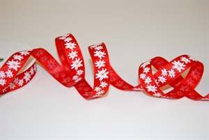 Band 20m/ 15mm, Edelweiss, rot Band 20m/ 15mm, Edelweiss, rot