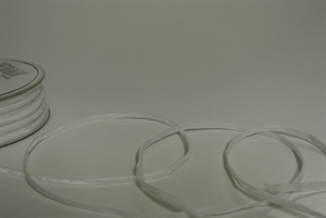 Band 20m/ 03mm, Samt, weiss Band 20m/ 03mm, Samt, weiss