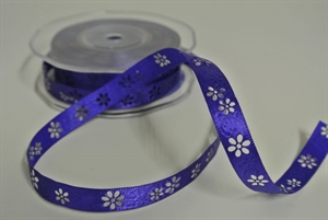 Band 20m/ 12mm, Open Flower, violett Band 20m/ 12mm, Open Flower, violett