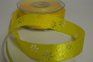 Band 20m/ 25mm, Open Flower, gelb Band 20m/ 25mm, Open Flower, gelb