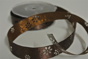 Band 20m/ 25mm, Open Flower, braun Band 20m/ 25mm, Open Flower, braun