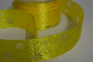 Band 20m/ 40mm, Open Flower, gelb Band 20m/ 40mm, Open Flower, gelb
