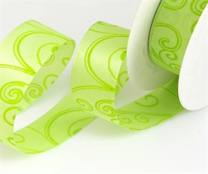 Band 25m/ 25mm, Fantasie, grün Band 25m/ 25mm, Fantasie, grün