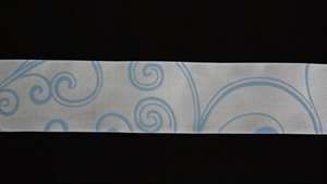 Band 25m/ 40mm, Fantasie, blau Band 25m/ 40mm, Fantasie, blau