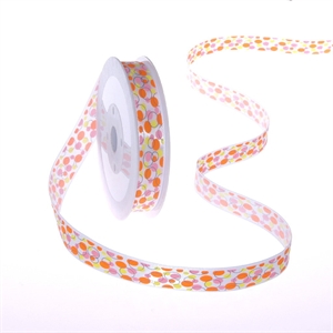 Band 20m/ 15mm, Bubbles, gelb/orange Band 20m/ 15mm, Bubbles, gelb/orange