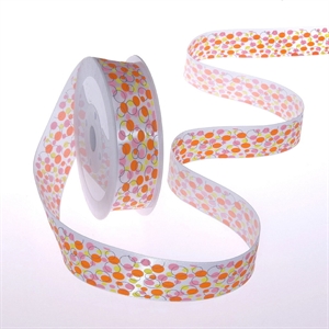 Band 20m/ 25mm, Bubbles, gelb/orange Band 20m/ 25mm, Bubbles, gelb/orange