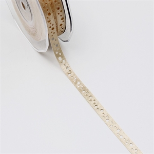 Band 20m/ 09mm, Lochband, hellbraun Band 20m/ 09mm, Lochband, hellbraun