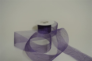 Band 20m/ 50mm, Crash-Organza, lila Band 20m/ 50mm, Crash-Organza, lila