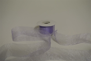 Band 20m/ 50mm, Crash-Organza, lavendel Band 20m/ 50mm, Crash-Organza, lavendel