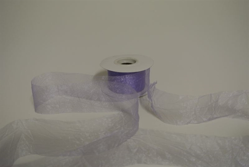 Band 20m/ 50mm, Crash-Organza, lavendel Band 20m/ 50mm, Crash-Organza, lavendel