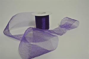 Band 20m/ 80mm, Crash-Organza, lila Band 20m/ 80mm, Crash-Organza, lila