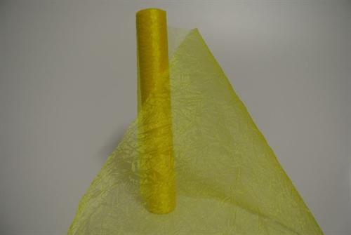 Band 5m/ 280mm, Crash-Organza, gelb Band 5m/ 280mm, Crash-Organza, gelb