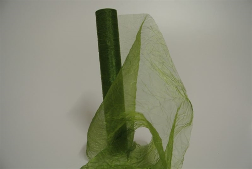 Band 5m/ 280mm, Crash-Organza, olive Band 5m/ 280mm, Crash-Organza, olive