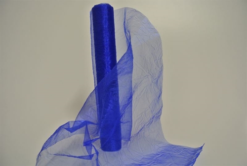 Band 5m/ 280mm, Crash-Organza, blau Band 5m/ 280mm, Crash-Organza, blau