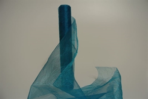 Band 5m/ 280mm, Crash-Organza, türkis Band 5m/ 280mm, Crash-Organza, türkis