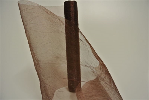 Band 5m/ 280mm, Crash-Organza, braun Band 5m/ 280mm, Crash-Organza, braun