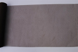 Tischläufer 15m/ 280mm, Streifen-Organza, braun Tischläufer 15m/ 280mm, Streifen-Organza, braun