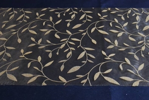 Tischläufer 15m/ 280mm, Flock Print- Leafs, honey Tischläufer 15m/ 280mm, Flock Print- Leafs, honey