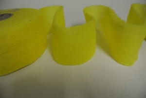 Band 15m/ 70mm, Naturwollvlies, gelb Band 15m/ 70mm, Naturwollvlies, gelb