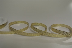 Band 20m/ 10mm, Fischgrat, gold Band 20m/ 10mm, Fischgrat, gold