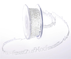 Band 10m/ 15mm, Zur Hochzeit 120x klebend, creme Band 10m/ 15mm, Zur Hochzeit 120x klebend, creme