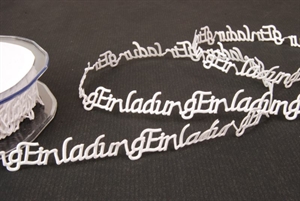 Band 10m/ 15mm, Einladung 200x klebend, weiss Band 10m/ 15mm, Einladung 200x klebend, weiss