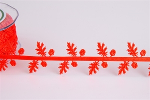 Bordüre, 10m/ 40mm Eicheln, orange Bordüre, 10m/ 40mm Eicheln, orange