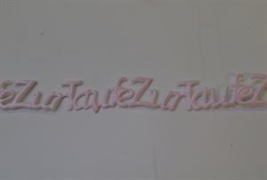 Band 10m/ 15mm, Zur Taufe 180x - klebend, rosa Band 10m/ 15mm, Zur Taufe 180x - klebend, rosa
