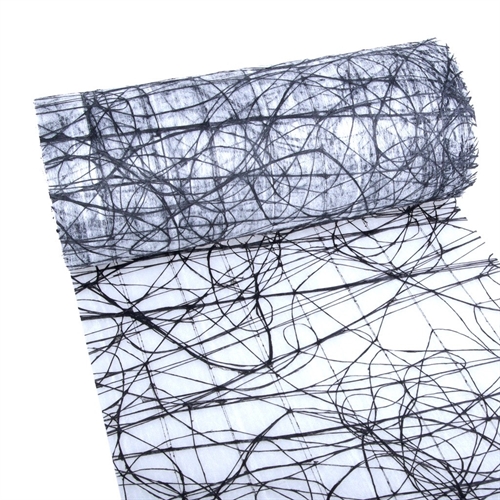 Deco, 15m/ 300mm DekoWeb, schwarz-weiss Deco, 15m/ 300mm DekoWeb, schwarz-weiss