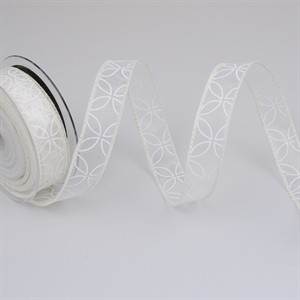 Band 10m/ 25mm, Hochzeit, ivory Band 10m/ 25mm, Hochzeit, ivory