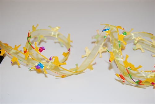 Garland 10m/ 25mm, Colorful Birdys, gelb Garland 10m/ 25mm, Colorful Birdys, gelb