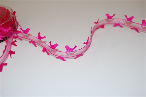 Garland 10m/ 25mm, Birds, pink Garland 10m/ 25mm, Birds, pink