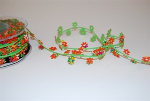 Garland 10m/ 32mm, Colorful Flower, orange Garland 10m/ 32mm, Colorful Flower, orange
