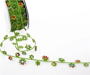Garland 10m/ 32mm, Colorful Flower, grün Garland 10m/ 32mm, Colorful Flower, grün