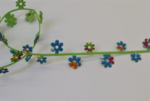 Garland 10m/ 32mm, Colorful Flower, blau Garland 10m/ 32mm, Colorful Flower, blau