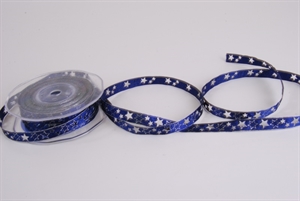 Band 20m/ 10mm, Stern gestanzt, dblau Band 20m/ 10mm, Stern gestanzt, dblau