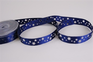 Band 20m/ 24mm, Stern gestanzt, dblau Band 20m/ 24mm, Stern gestanzt, dblau