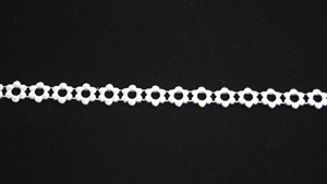 Girlande 10y/ 11mm, Blümchen, silber Girlande 10y/ 11mm, Blümchen, silber