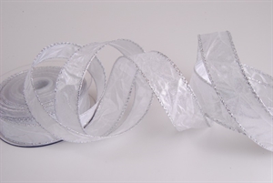 Band 10m/ 25mm, Crash, weiss Band 10m/ 25mm, Crash, weiss