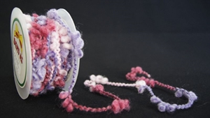 Band 10m/ 15mm, Multiwolle, lila/rosa Band 10m/ 15mm, Multiwolle, lila/rosa