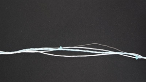 Girlande 10m/ 5mm, 3x Schnur/-Holzperlen, türkis Girlande 10m/ 5mm, 3x Schnur/-Holzperlen, türkis