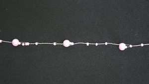 Girlande, 10m/ 5mm, Perlenschnur, altrosa Girlande, 10m/ 5mm, Perlenschnur, altrosa