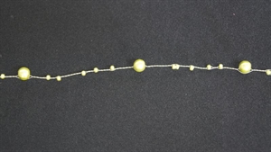 Girlande, 10m/ 5mm, Perlenschnur, grün Girlande, 10m/ 5mm, Perlenschnur, grün