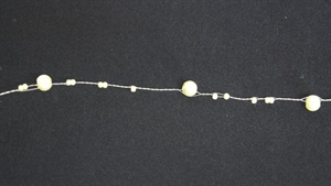 Girlande, 10m/ 5mm, Perlenschnur, pgrün Girlande, 10m/ 5mm, Perlenschnur, pgrün